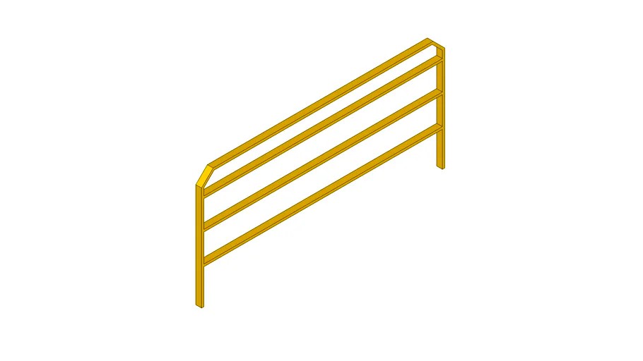 Yellow Metal Safety Construction Fence