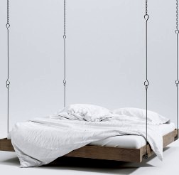 Hanging bed by Tomek Michalski