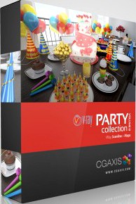 3D Model Volume 13 Party Collection VRay