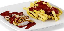 Chicken Breast with French Fries - 3D Model