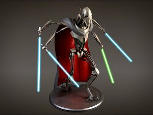 Star Wars General Grievous rigged for 3dsmax - 3D Model