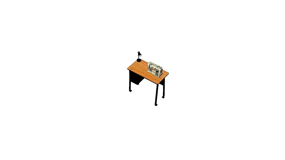 sewing machine with table