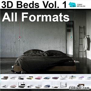 3D Beds Vol. 1 by Tomek Michalski - 3D Models (All Formats)