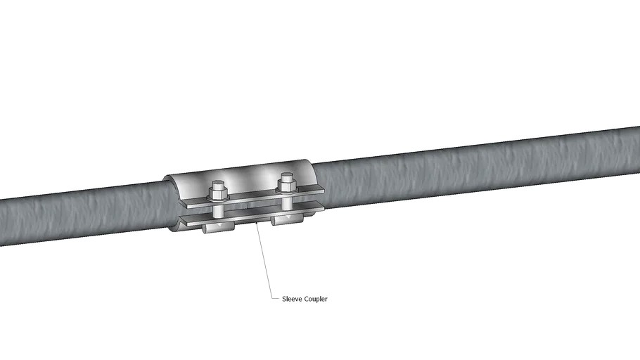 Scaffold Sleeve Coupler Joint 3d model
