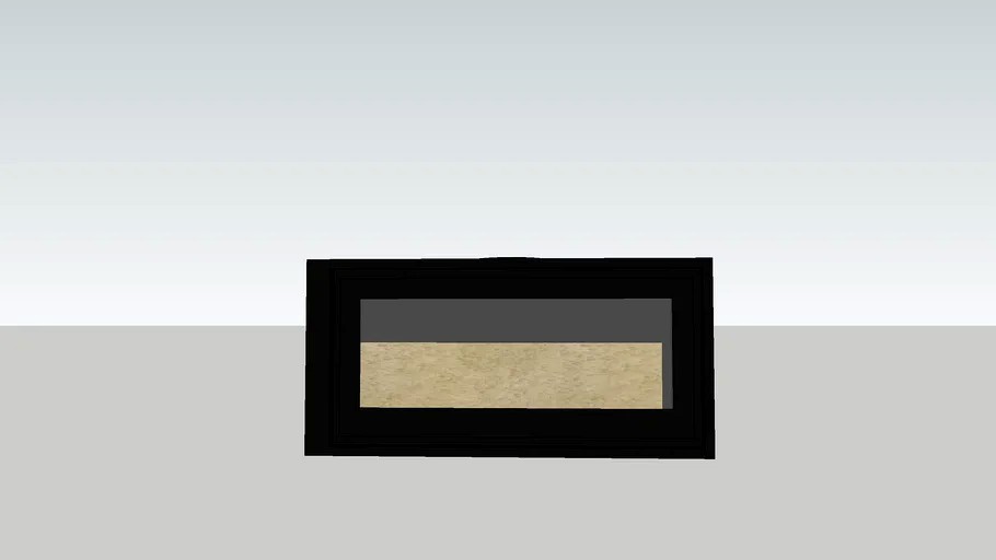 Lareira Novara Tripla Face TF-P - 100cm