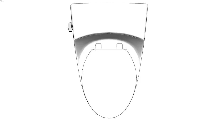 K-3722 San Raphael(R) skirted one-piece elongated 1.28 gpf toilet with left-hand trip lever