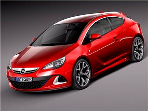 Opel Astra OPC 2013 3D Model