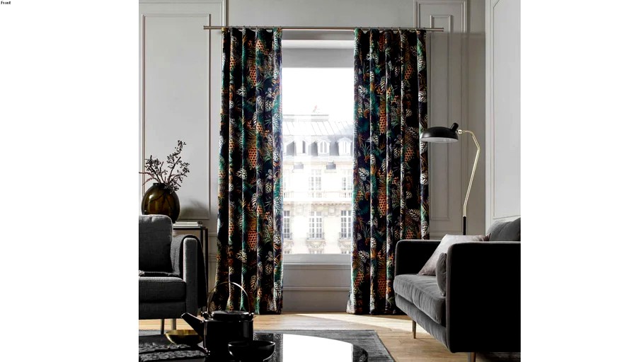 Pencil pleat curtain GUALPA by Madura Multi-coloured / 129 - 259 TTC