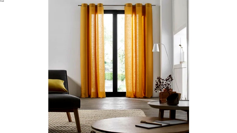 Eyelet Curtain CARLINA by Madura Ocher / 109 - 219 TTC