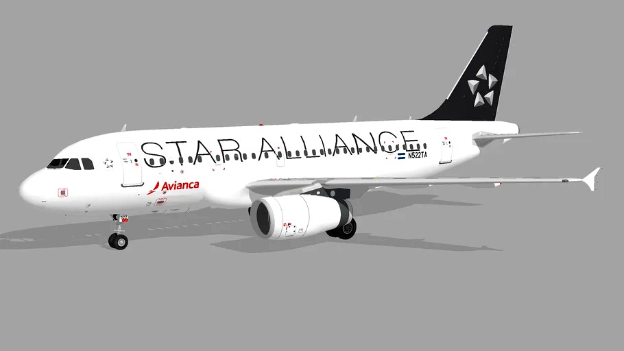 Avianca El Salvador ''Star Alliance'' (N522TA) - Airbus A319-132 (2013)