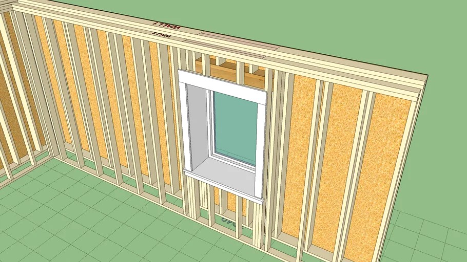 Double Wall Framing 3d model