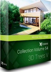 Volume 54 (MentalRay): 3D Trees V - CGAxis 3D Models