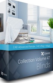 Volume 47 (Cinema 4D): Blinds - CGAxis 3D Models