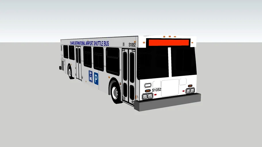 2004 New Flyer Industries D40LF O'Hare rental car shuttle bus