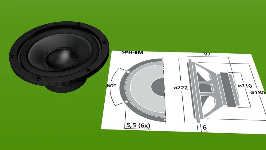 Haut Parleur Speaker Monacor SPH 8M