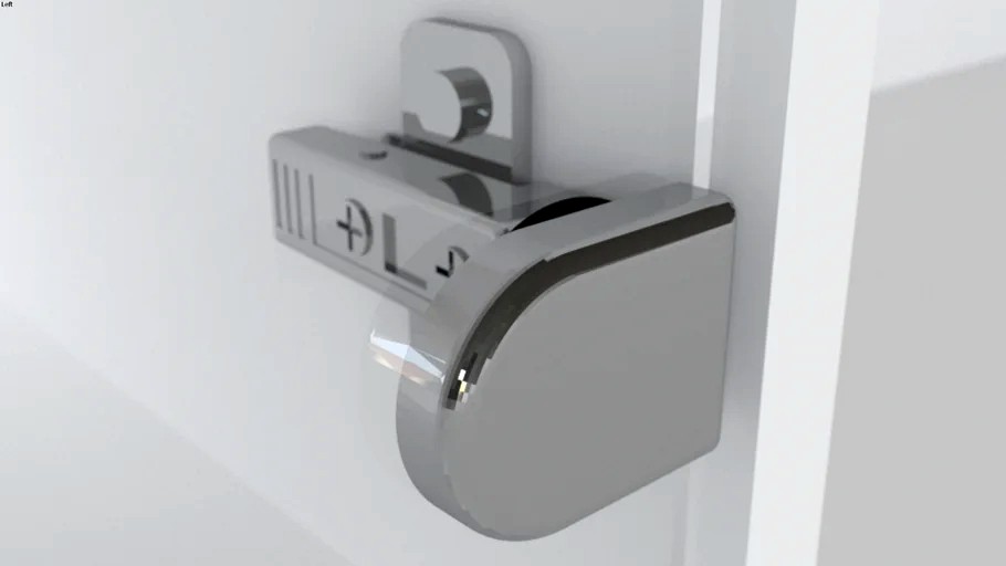 Петля Blum стекло-ЛДСП со сверлением 3d model
