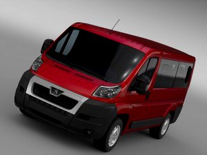 Peugeot Boxer Window Van L1H1 2006-2014 - 3D Car for Maya