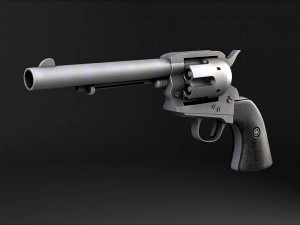 Colt Peacemaker revolver - 3D Model