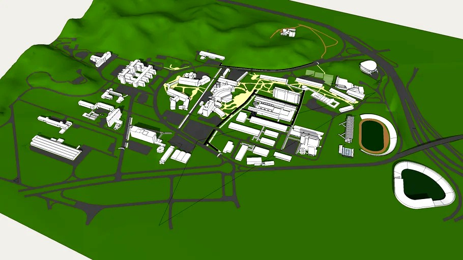 Modelo 3D de la Ciudad Universitaria de Caracas