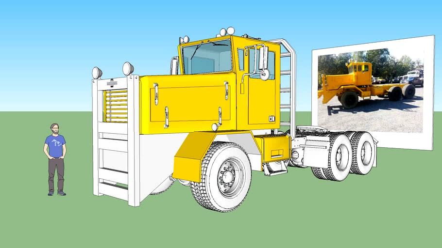 1963 Oshkosh Semi/Snow plow Tractor