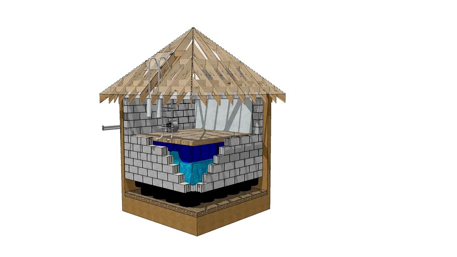 Subterranean Pyramid Greenhouse Design