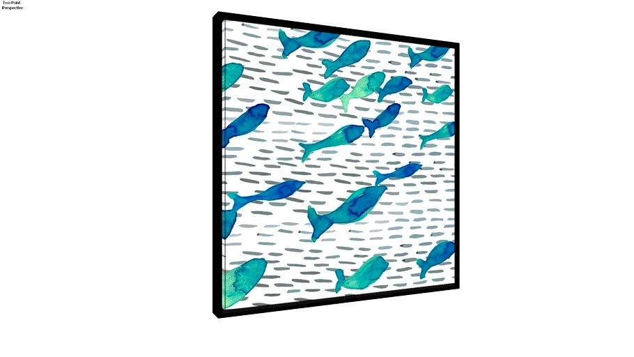 Quadros Peixinhos Azuis - Ammo Quadros