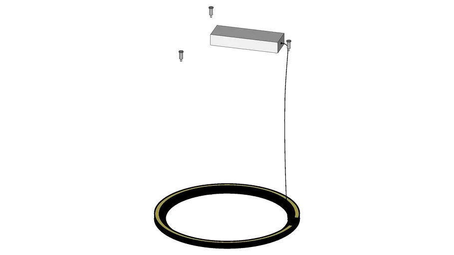 jacco maris framed suspension lamp circle 50cm