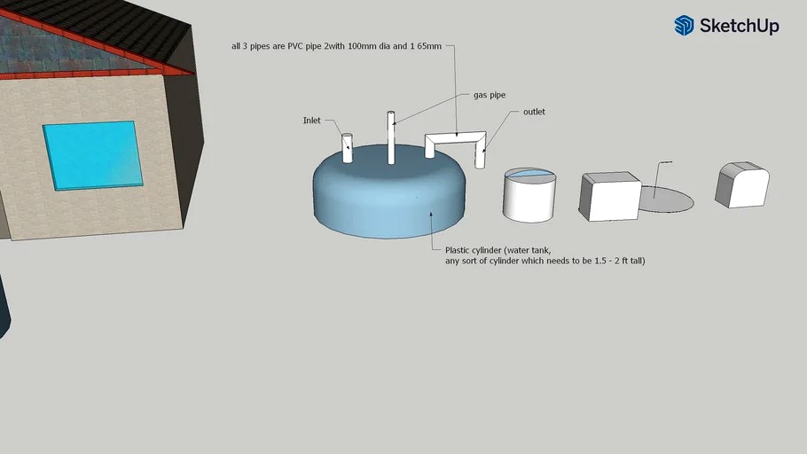 Biogas barrel