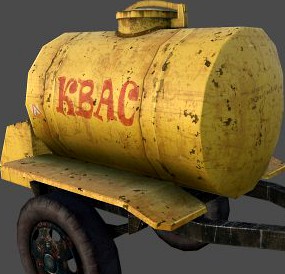 Barrel for sale drinks USSR Low Poly 3D Model