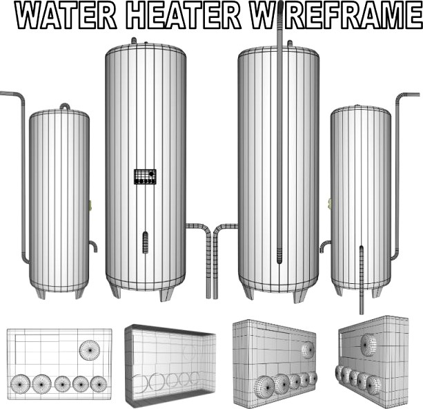 Water Heater Object 3D Model