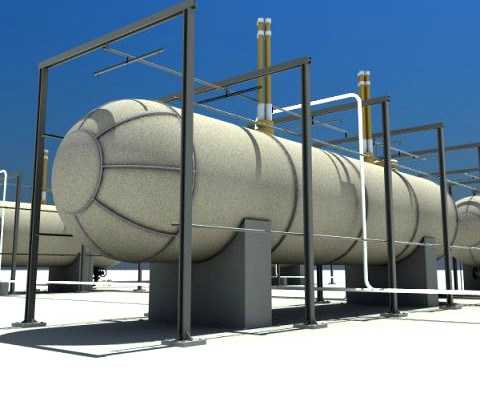 Gas Tank 3D Model