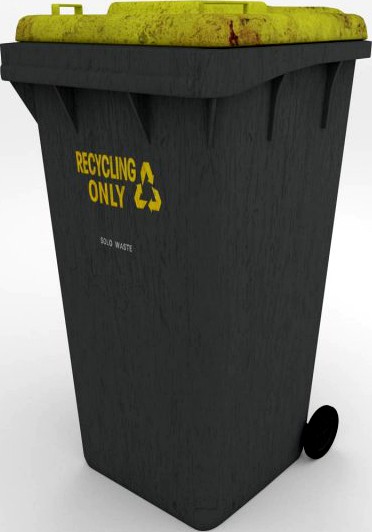 Wheelie Bin 3D Model