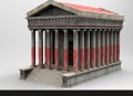 Roman Temple 3D Model