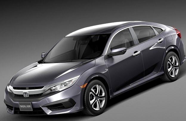 Honda Civic Sedan LX 2016 3D Model
