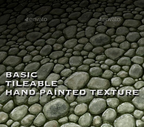 Tile-able Texture Rough Stone Floor - Hand-painted