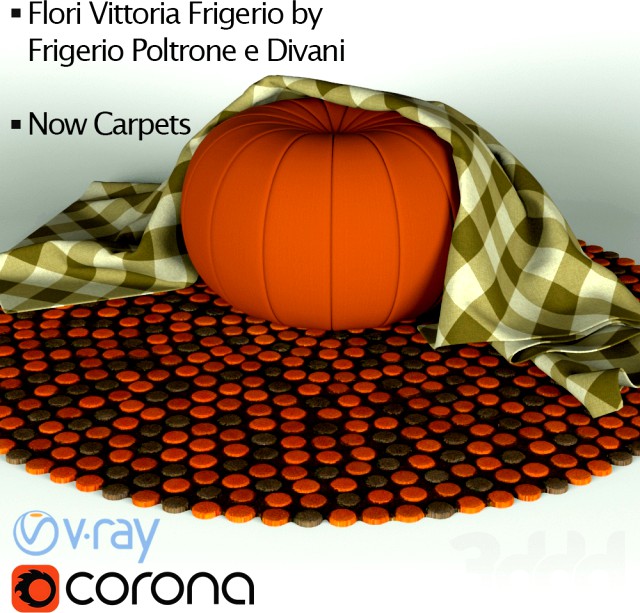 Ottoman Flori Vittoria Frigerio by Frigerio Poltrone e Divani &amp; Carpet Now Carpets