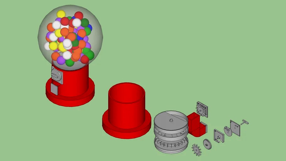 Gumball Machine Mechanism