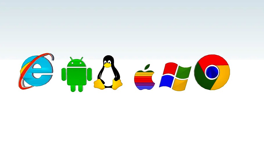 Android, Tux, Apple, Windows and Chorme