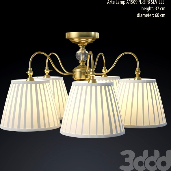 Люстра Arte Lamp A1509PL-5PB SEVILLE