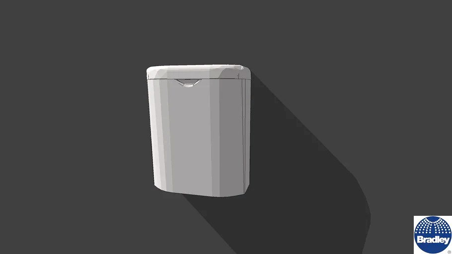 ADA Diplomat Sanitary Napkin Tampon Dispenser 3d model
