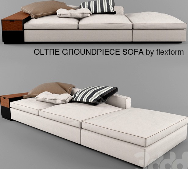 OLTRE GROUNDPIECE SOFA by Flexform