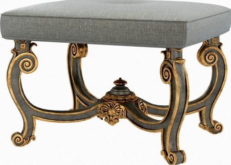 Baroque Style Carved Bench