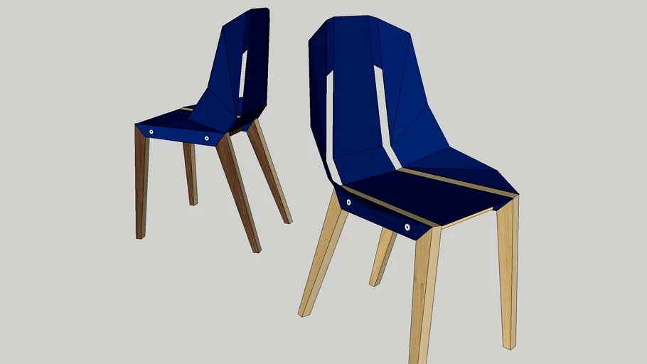 DIAGO chair by Tabanda- navy blue