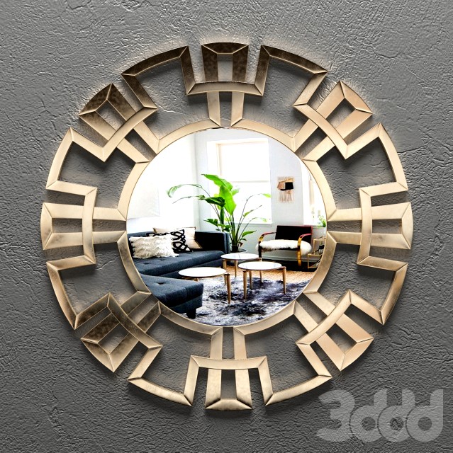 Rainforest Italy Lattice Transparent Glass Mirror