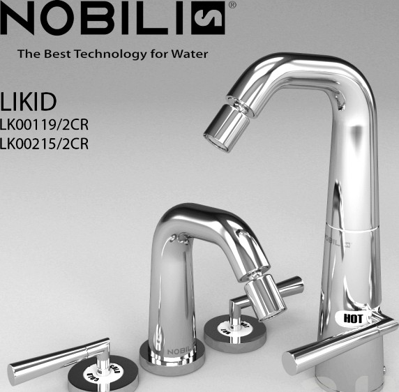 смесителидля биде Nobili коллекция LIKID