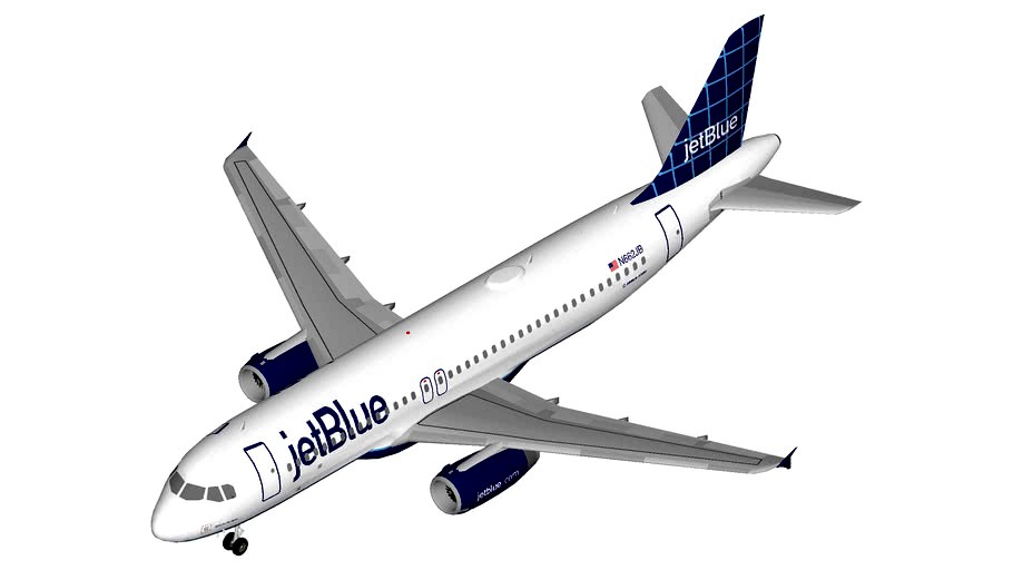 JetBlue Airbus A320 Windowpane