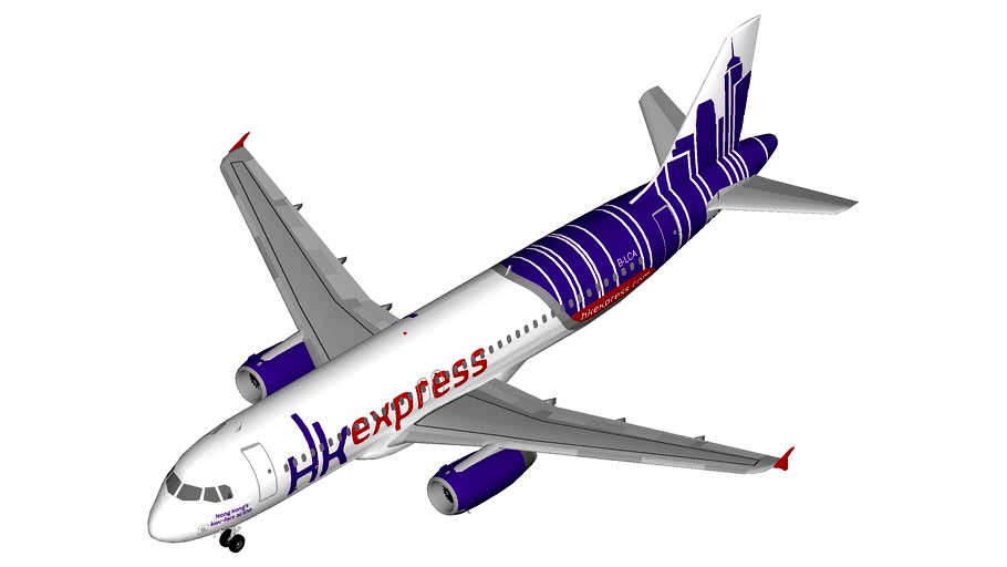 HK Express Airbus A320 winglets