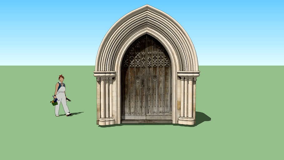 Gothic arch, no wall