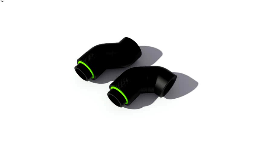 Bitspower Dual Rotary 90-Degree G1/4' Extender