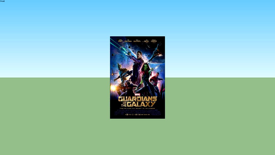 Guardians of the Galaxy - Final One Sheet Movie Poster 27X40 Double Sided (unframed)